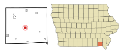 Location of Keosauqua, Iowa