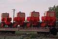 Тракторы ДТ-75Д на железнодорожной платформе