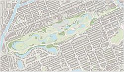 Map of the Vondelpark