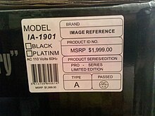 A fraudulent manufacturer's suggested retail price on a speaker White Van Speaker Scam fraudulent MSRP.jpg