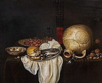 Nature morte à la cruche et aux crevettes - Maerten Boelema de Stomme