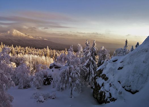 Закат в национальном парке Таганай, Челябинская область. Автор — Southern Urals