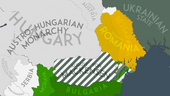 Map after the Treaty of Bucharest, which was never ratified by King Ferdinand I.