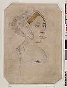 Hans Holbein mlađi, Portret Anne Boleyn, 1536.