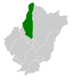 Location of Al Qara governorate in Al Bahah Region