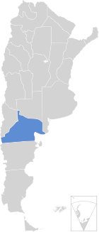 Провінція Провінція Ріо-Негро на мапі Аргентини