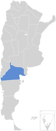 Рио-Негро на карте Аргентины
