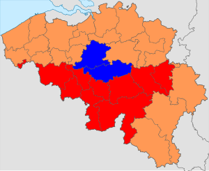 Belgian federal election 1985 - Chamber - circumscriptions.svg