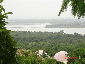 Bhojtal as viewed from Manav Sangrahalaya.