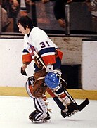 Billy Smith with the New York Islanders Billy Smith, New York Islanders.JPG