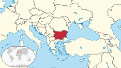 Situo de Bulgario en ĝia regiono.