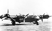 ユンカース Ju 88A用設計のユンカース ユモ 211「クラフティ」構成部品化エンジンを4基搭載したメッサーシュミット Me 264 V1（1942年）