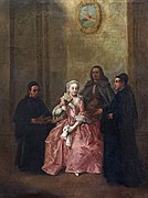 La visite au couvent 1760