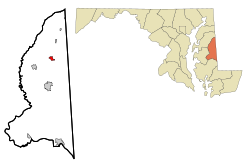 Location of Greensboro, Maryland