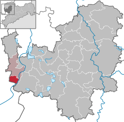 Läget för kommunen Elstertrebnitz i Landkreis Leipzig