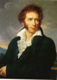 Ugo Foscolo. François-Xavier Fabre festménye, 1813.