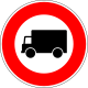 B8. Accès interdit aux véhicules affectés au transport de marchandises.