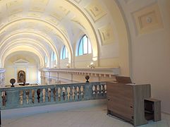 Choir loft and vault of the nave