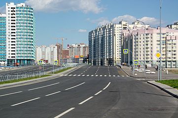 Проспект Героев, вид на мост