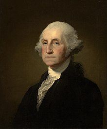 Head and shoulders portrait of George Washington