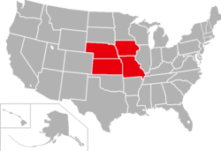 Heart of America Athletic Conference locations