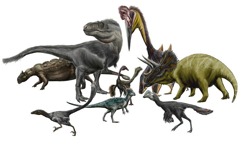 File:Hell Creek dinosaurs and pterosaurs by durbed.jpg