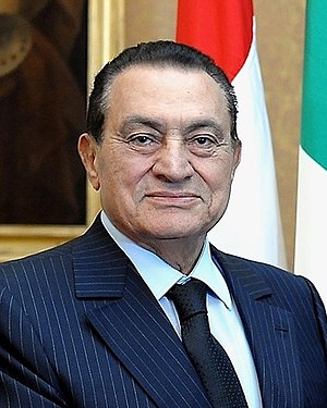 Italiano: Il presidente egiziano Hosni Mubarak...