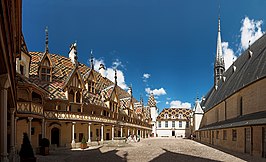 Binnenhof van het Hôtel-Dieu