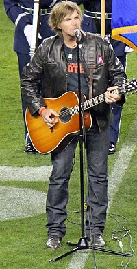 Singing the National Anthem in Denver at Sports Authority Field at Mile High on October 28, 2012. Jack Ingram.JPG