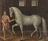 A 1603 painting of a Spanish war horse, an ancestor of the modern Lusitano