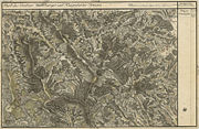 Westen und Süden von Ligist (rechts außen) in der Josephinischen Landesaufnahme um 1790