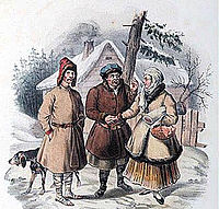 Литвини з околиць Вільнюса. Одяг польських народів