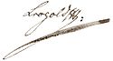 Leopold II's signature