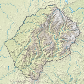 Voir sur la carte topographique du Lesotho