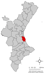 Ribera Baixa – Localizzazione