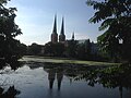 Mühlenteich mit Dom im Hintergrund