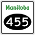 Provincial Road 455 marker