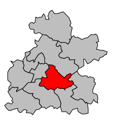 Cantone di Marmande-Est – Mappa