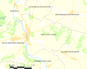 Poziția localității Châtillon-Coligny