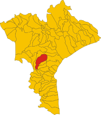 Locatie van Girifalco in Catanzaro (CZ)