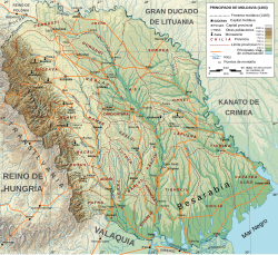 Ubicación de Moldavia