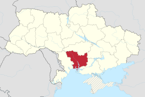 Николаевская область на карте