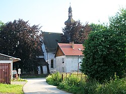 Bývalý farní kostel sv. Michaela v Horním Dvořišti.
