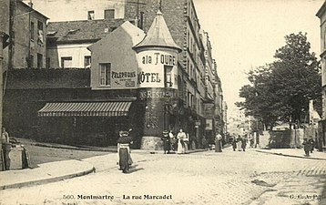 La tourelle de la rue Marcadet.