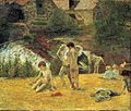 ゴーギャン『ブルターニュの少年の水浴』1886年