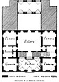 Plan of the Palace in 1938, with new and original parts as described by Mario Labò