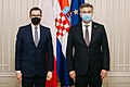 Morawiecki with PM Andrej Plenković in Zagreb 2021