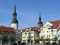 Rådhuset och Kreuzkirche.