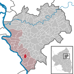Läget för Reichenberg i Rhein-Lahn-Kreis