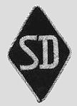 SD:s emblem. (Med passpoal som här bars den av personal från Gestapo och Kripo kommenderad till tjänstgöring vid SD.)